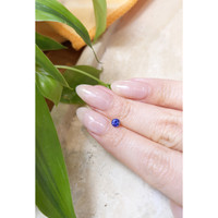 0.40 Ct. Purplish Blue Sapphire from Ceylon (Sri Lanka) Life Style