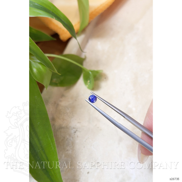 0.40 Ct. Purplish Blue Sapphire from Ceylon (Sri Lanka)