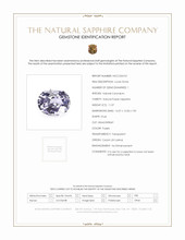 11.07 Ct. Purple Sapphire from Ceylon (Sri Lanka) Scan Report