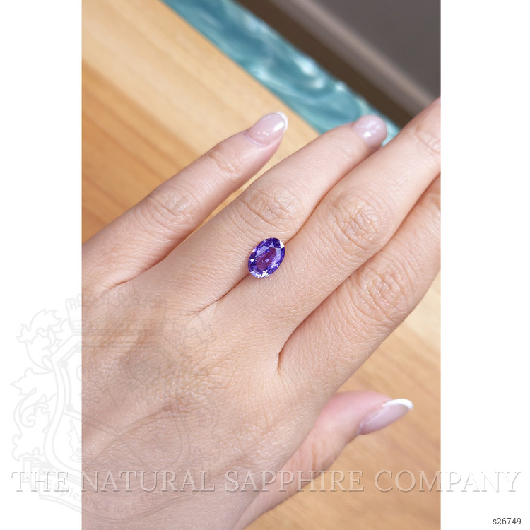 1.97 Ct. Purple Sapphire from Ceylon (Sri Lanka)