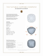 2.57 Ct. Blue Sapphire from Ceylon (Sri Lanka) 3 D Scan Report