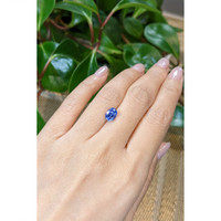 2.22 Ct. Blue Sapphire from Ceylon (Sri Lanka) Life Style