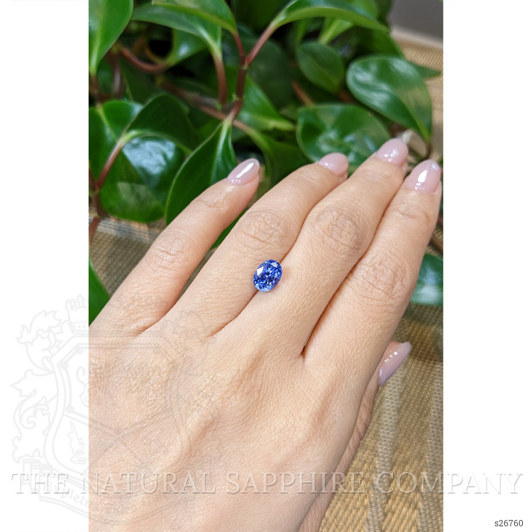 2.22 Ct. Blue Sapphire from Ceylon (Sri Lanka)