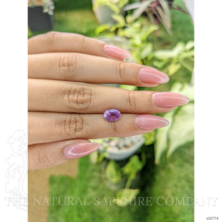 2.03 Ct. Pinkish Purple Sapphire from Ceylon (Sri Lanka)