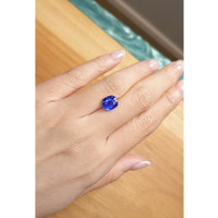 3.59 Ct. Blue Sapphire from Ceylon (Sri Lanka) Life Style