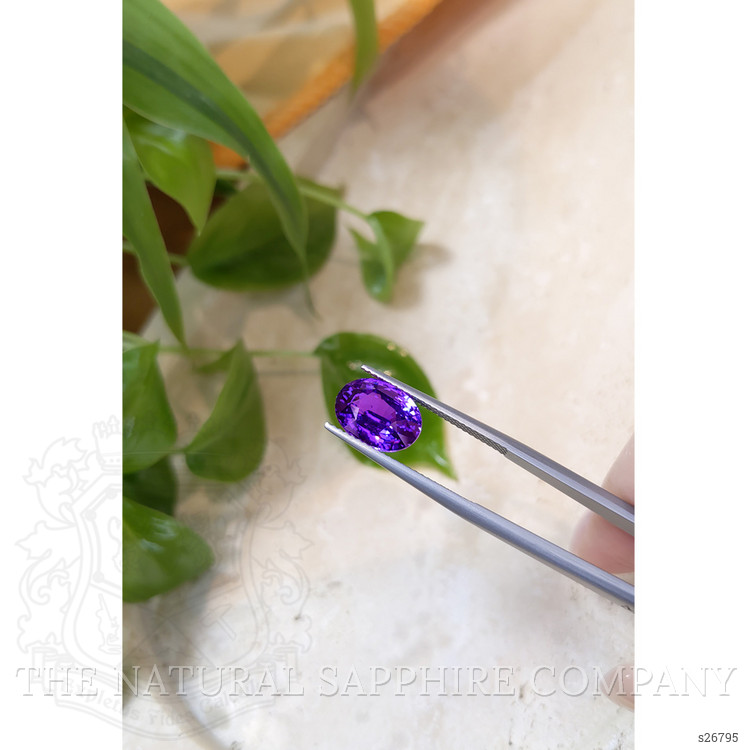 5.00 Ct. Purple Sapphire from Ceylon (Sri Lanka)