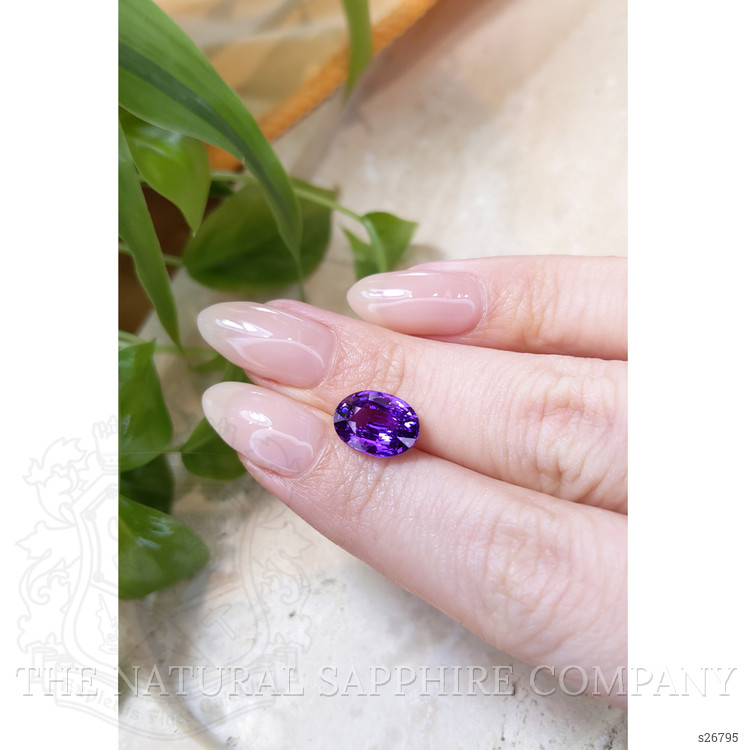 5.00 Ct. Purple Sapphire from Ceylon (Sri Lanka)