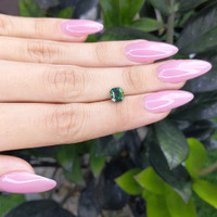 1.59 Ct. Bluish Green Sapphire from Africa Life Style