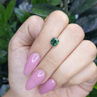 1.59 Ct. Bluish Green Sapphire from Africa Life Style