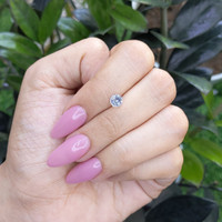 1.09 Ct. White Sapphire from Ceylon (Sri Lanka) Life Style