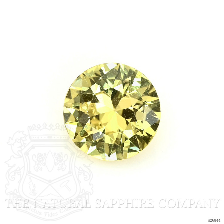 1.57 Ct. Greenish Yellow Sapphire from Ceylon (Sri Lanka)