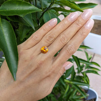 4.22 Ct. Orange Sapphire from Ceylon (Sri Lanka) Life Style