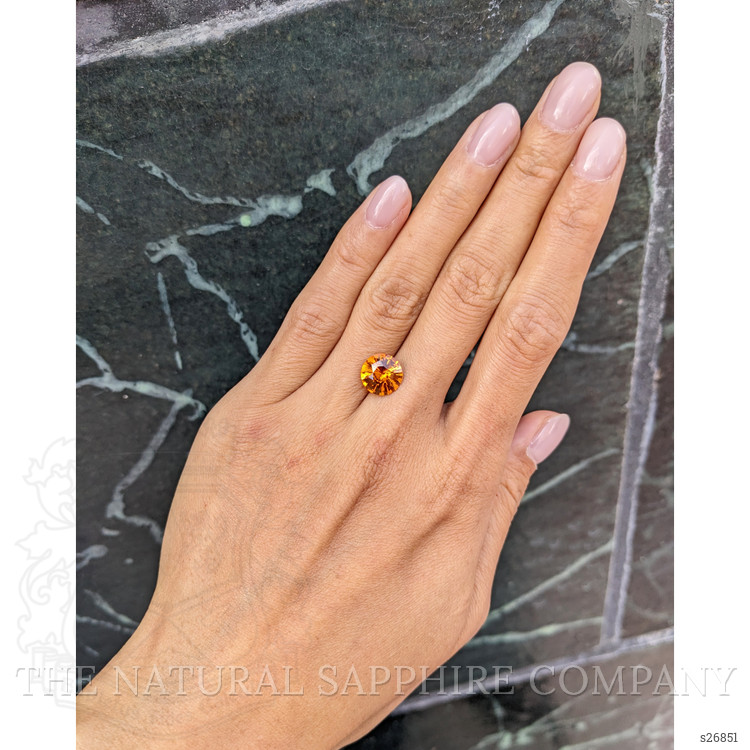 4.22 Ct. Orange Sapphire from Ceylon (Sri Lanka)