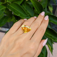 13.34 Ct. Yellow Sapphire from Ceylon (Sri Lanka) Life Style