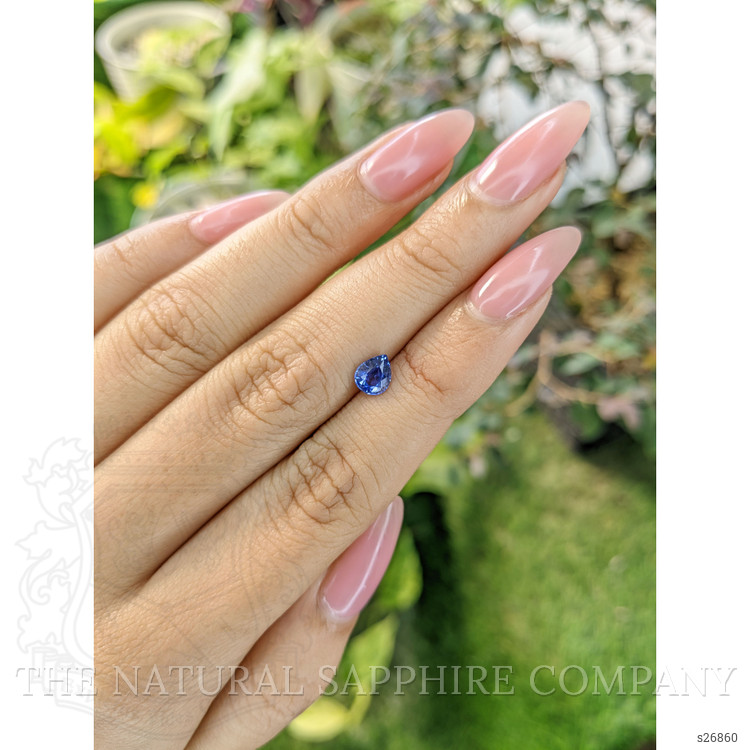 0.77 Ct. Blue Sapphire from Ceylon (Sri Lanka)