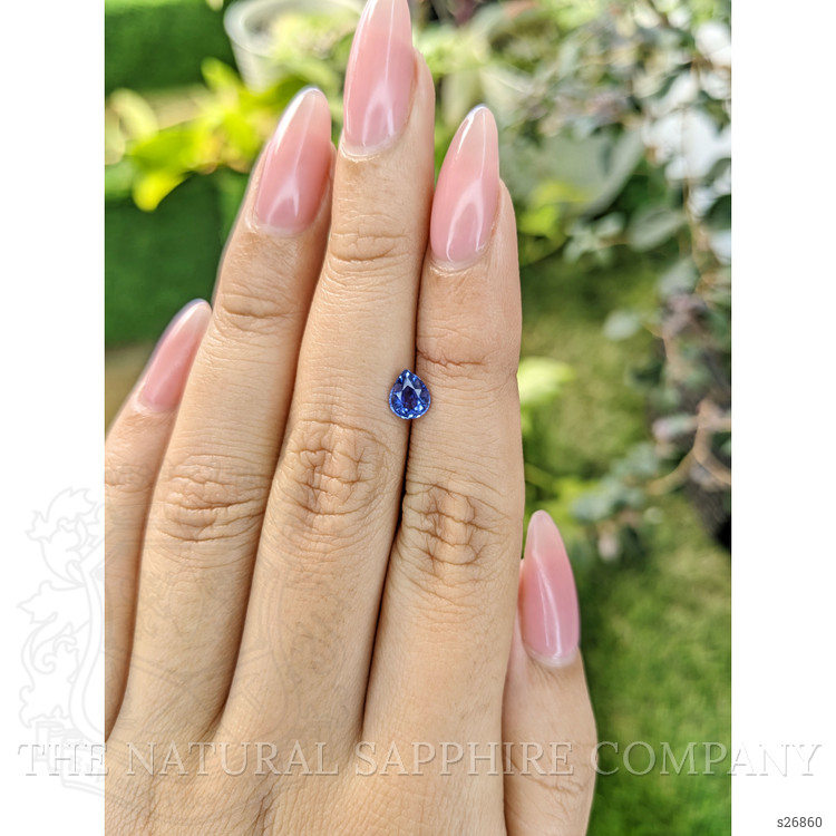 0.77 Ct. Blue Sapphire from Ceylon (Sri Lanka)