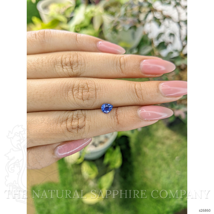 0.77 Ct. Blue Sapphire from Ceylon (Sri Lanka)