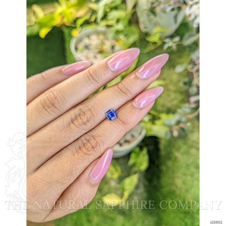 0.63 Ct. Blue Sapphire from Ceylon (Sri Lanka)