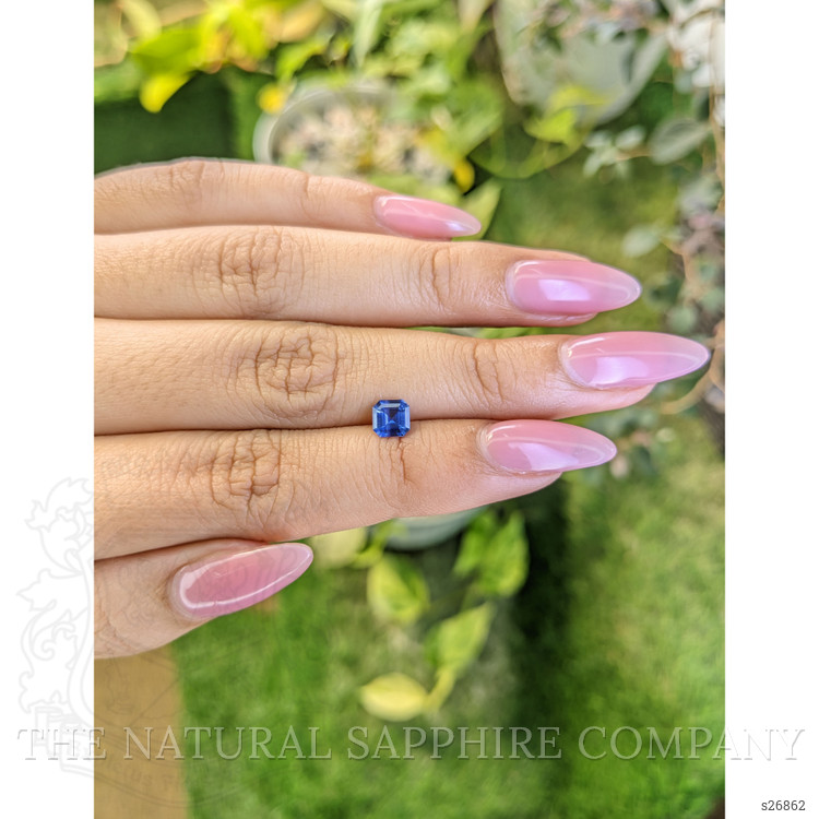 0.63 Ct. Blue Sapphire from Ceylon (Sri Lanka)