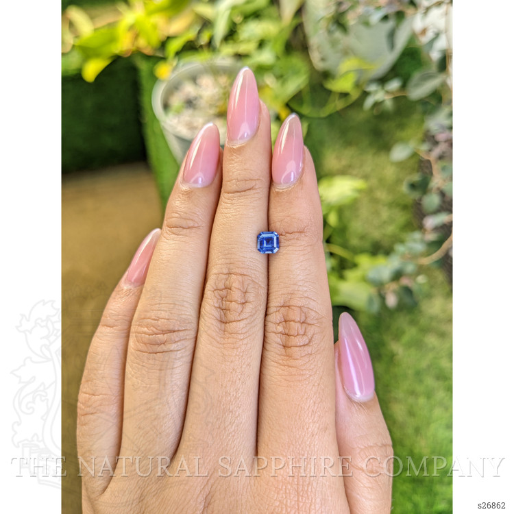 0.63 Ct. Blue Sapphire from Ceylon (Sri Lanka)