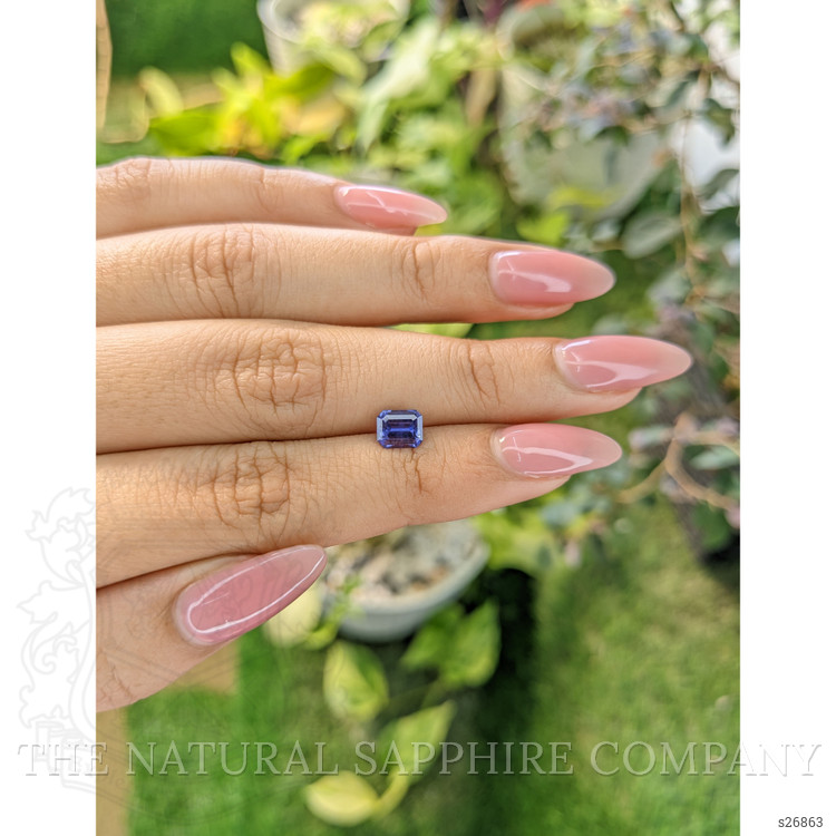 1.13 Ct. Purplish Blue Sapphire from Ceylon (Sri Lanka)