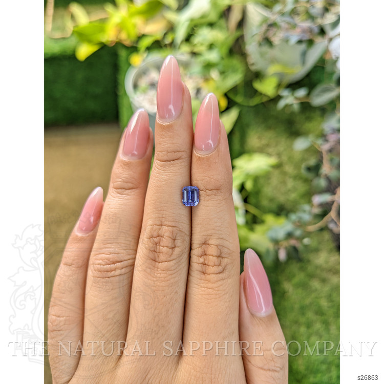 1.13 Ct. Purplish Blue Sapphire from Ceylon (Sri Lanka)