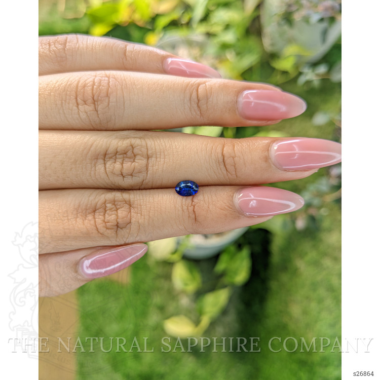 0.60 Ct. Blue Sapphire from Ceylon (Sri Lanka)