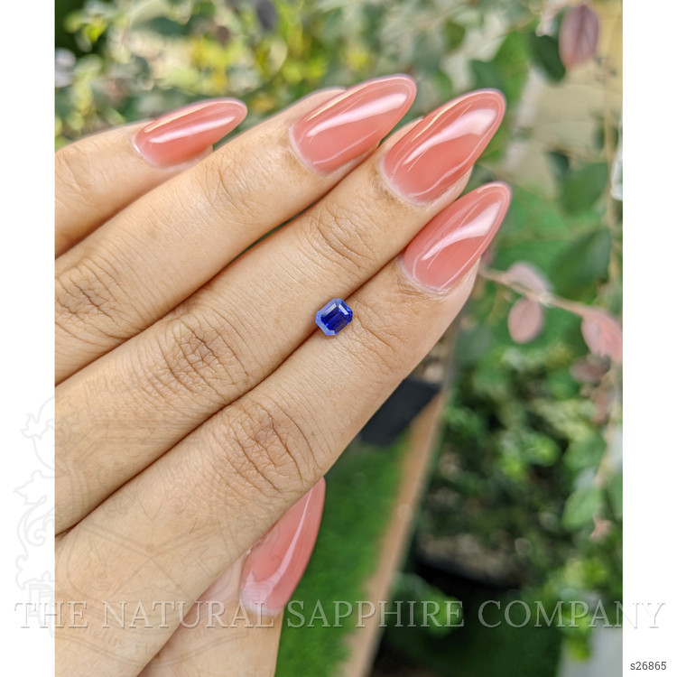 0.68 Ct. Blue Sapphire from Ceylon (Sri Lanka)