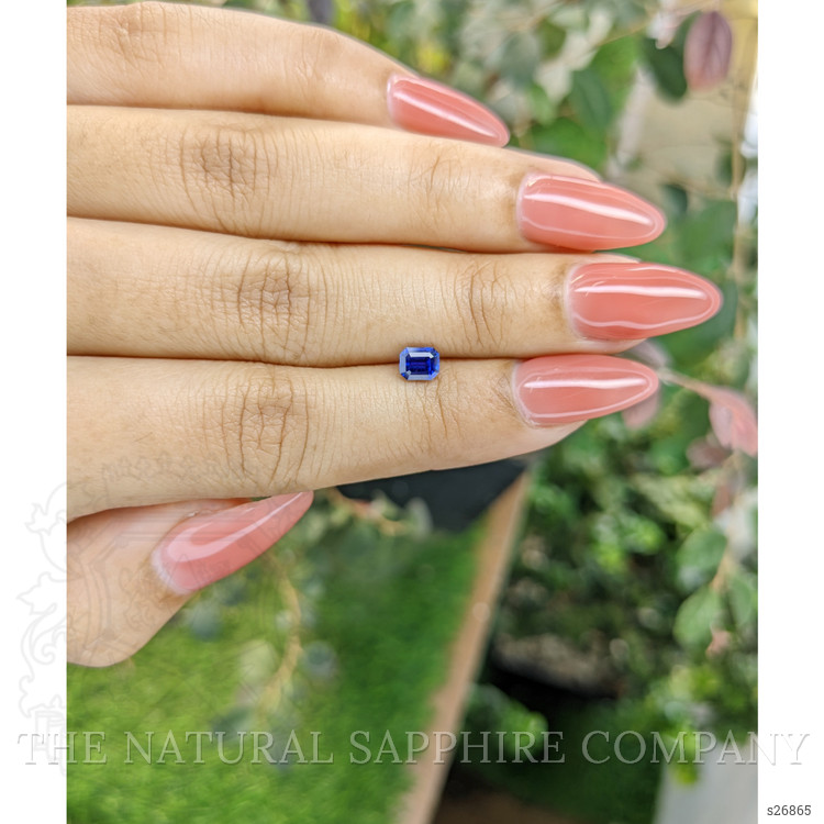 0.68 Ct. Blue Sapphire from Ceylon (Sri Lanka)