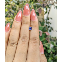 0.68 Ct. Blue Sapphire from Ceylon (Sri Lanka) Life Style