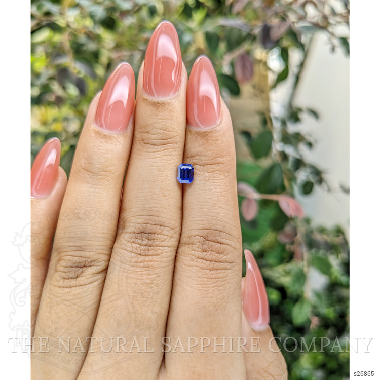 0.68 Ct. Blue Sapphire from Ceylon (Sri Lanka)
