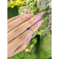 0.51 Ct. Purplish Blue Sapphire from Ceylon (Sri Lanka) Life Style