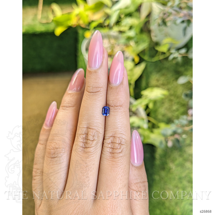 0.51 Ct. Purplish Blue Sapphire from Ceylon (Sri Lanka)