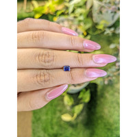 0.51 Ct. Purplish Blue Sapphire from Ceylon (Sri Lanka) Life Style