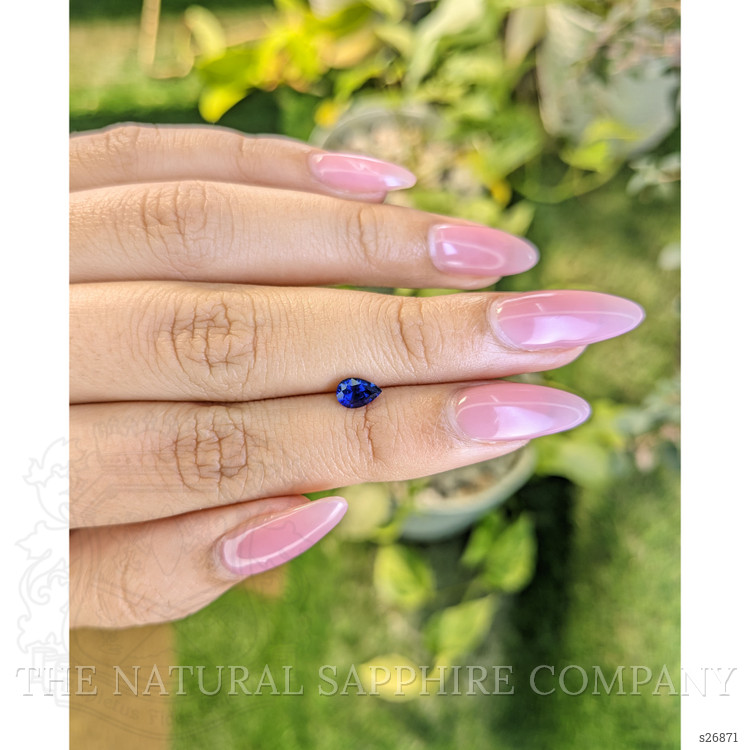 0.65 Ct. Blue Sapphire from Ceylon (Sri Lanka)