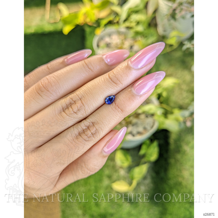 0.65 Ct. Blue Sapphire from Ceylon (Sri Lanka)