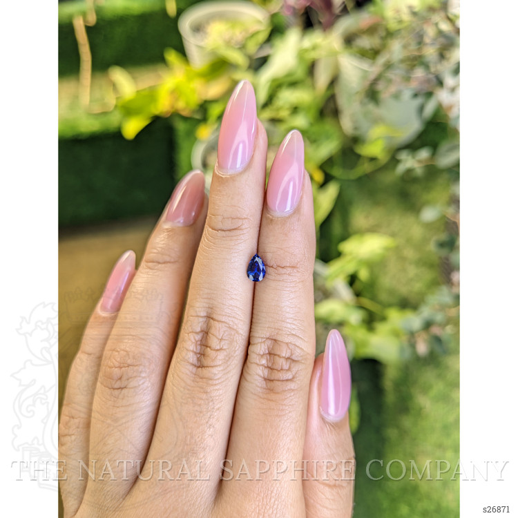 0.65 Ct. Blue Sapphire from Ceylon (Sri Lanka)