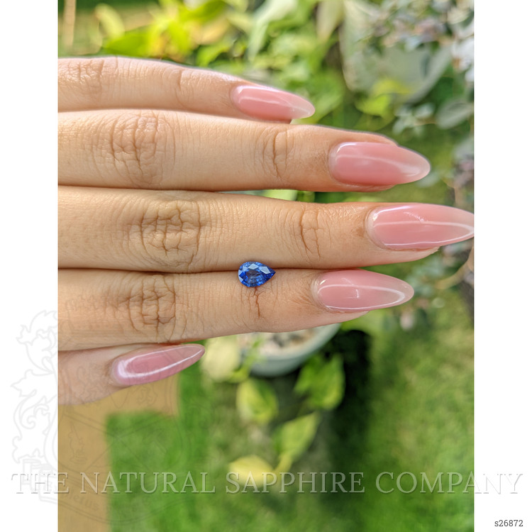 0.76 Ct. Blue Sapphire from Ceylon (Sri Lanka)