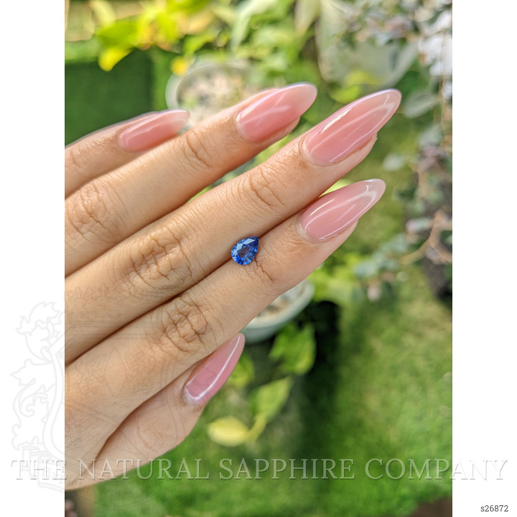 0.76 Ct. Blue Sapphire from Ceylon (Sri Lanka)