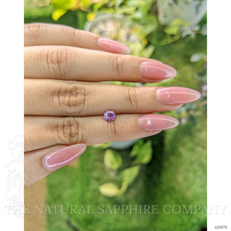 0.60 Ct. Purplish Pink Sapphire from Ceylon (Sri Lanka)
