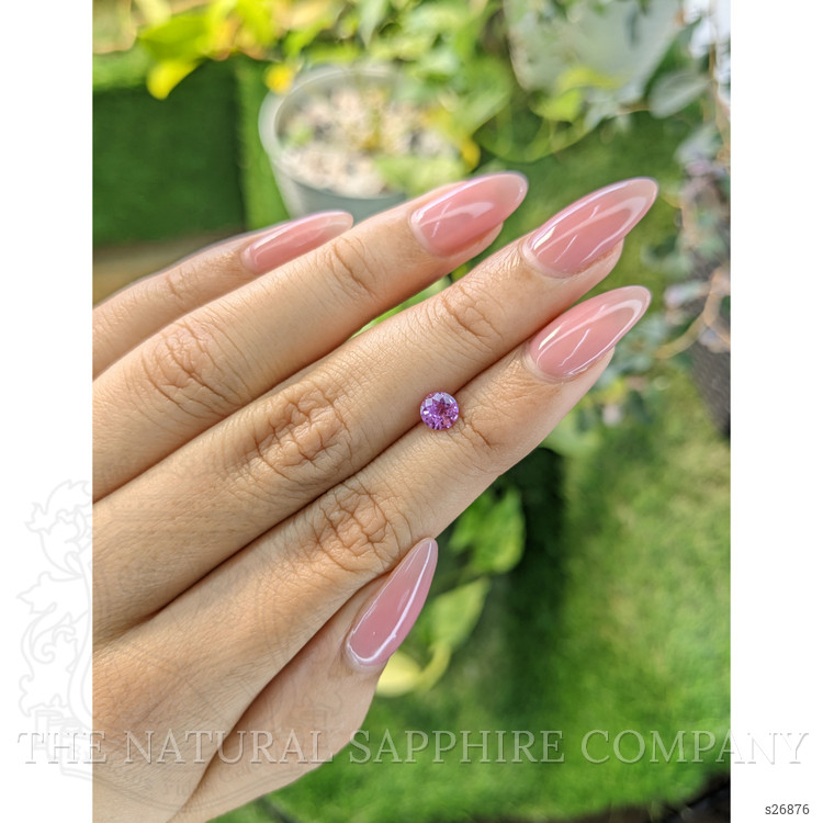 0.60 Ct. Purplish Pink Sapphire from Ceylon (Sri Lanka)