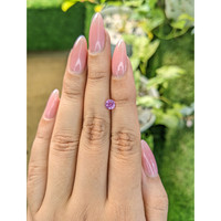 0.60 Ct. Purplish Pink Sapphire from Ceylon (Sri Lanka) Life Style