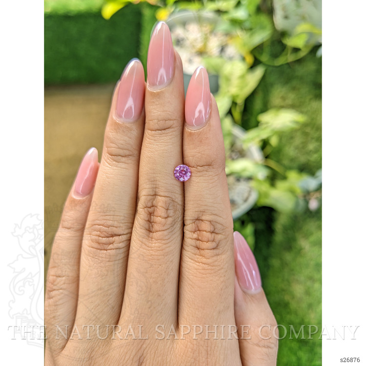 0.60 Ct. Purplish Pink Sapphire from Ceylon (Sri Lanka)