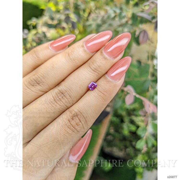0.51 Ct. Pinkish Purple Sapphire from Ceylon (Sri Lanka)