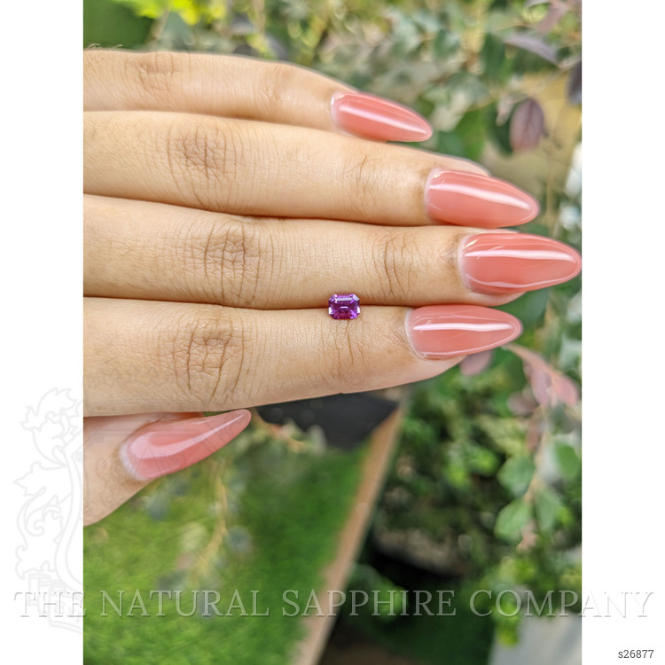 0.51 Ct. Pinkish Purple Sapphire from Ceylon (Sri Lanka)
