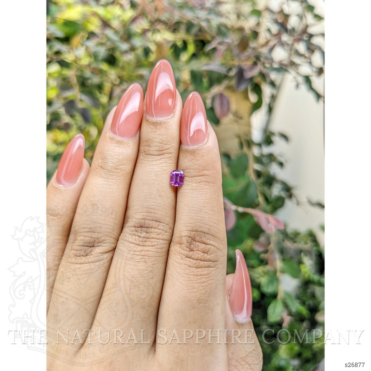 0.51 Ct. Pinkish Purple Sapphire from Ceylon (Sri Lanka)