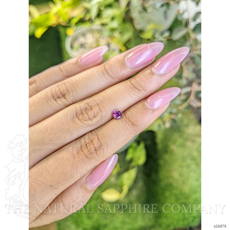 0.44 Ct. Pinkish Purple Sapphire from Ceylon (Sri Lanka)