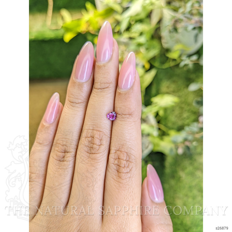 0.44 Ct. Pinkish Purple Sapphire from Ceylon (Sri Lanka)