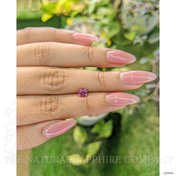 0.58 Ct. Purplish Pink Sapphire from Ceylon (Sri Lanka)