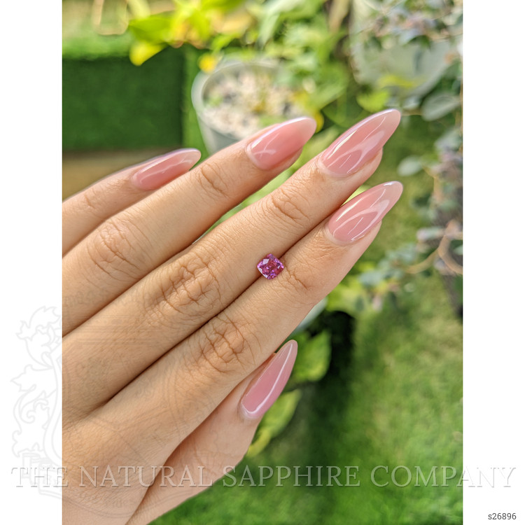 0.58 Ct. Purplish Pink Sapphire from Ceylon (Sri Lanka)